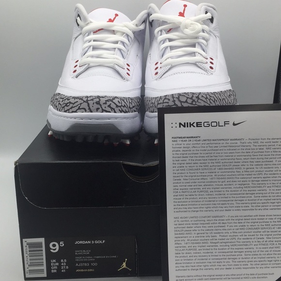 SALE 🔥 NIB Air Jordan 3 Golf Shoes! size 9.5 - Picture 3 of 8